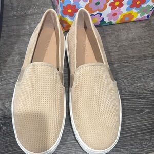 Vince Beige Slip-On Women's Sneakers